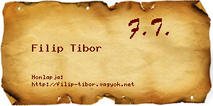 Filip Tibor névjegykártya